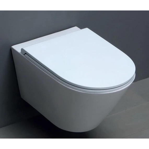 Унитаз подвесной Azzurra Forma FMVKSPE00000BI с тонкой крышкой микролифт - фото 