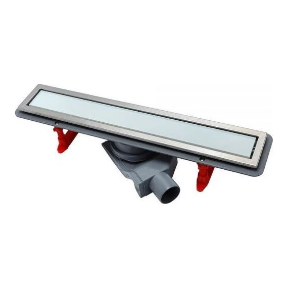 Трап Pestan (BETTOSERB) Confluo Premium White Glass Line 65 см 13000283, нержавеющая сталь/стекло, хром/белый (под плитку), Цвет производителя: хром, белый, Размер трапа: 650 - фото 3