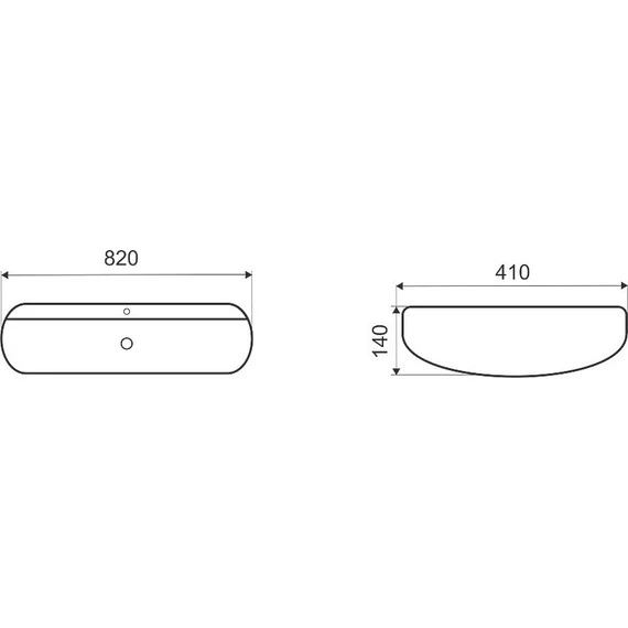 Раковина-чаша CeramaLux N 82 см D1347 - фото 10