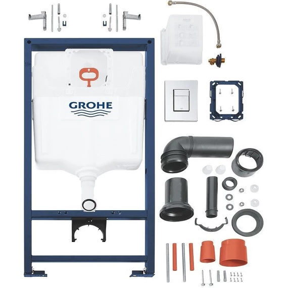 Инсталляция с подвесным унитазом комплект: Grohe Rapid SL 38772001 с подвесным унитазом Cersanit Carina XL Clean On MZ-CARINA-XL-COn-S-DL-E сиденье микролифт, крепление, кнопка смыва хром - фото, картинка 2 Инсталляция с подвесным унитазом комплект: Grohe Rapid SL 38772001 с подвесным унитазом Cersanit Carina XL Clean On MZ-CARINA-XL-COn-S-DL-E сиденье микролифт, крепление, кнопка смыва хром - фото 2