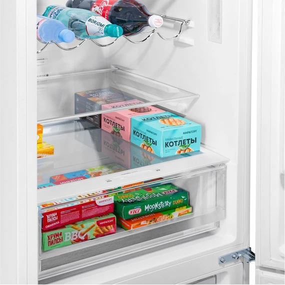 Двухкамерный холодильник Maunfeld MFF185SFW - фото 14