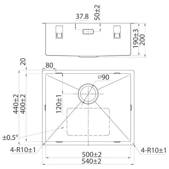 Кухонная мойка Iddis Edifice EDI54G0i77 1 мм, графитовый - фото 4