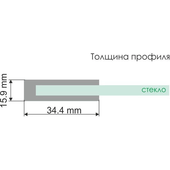 Шторка для ванны WasserKraft Berkel 80 см 48P01-80 Fixed, хром/прозрачное - фото 2