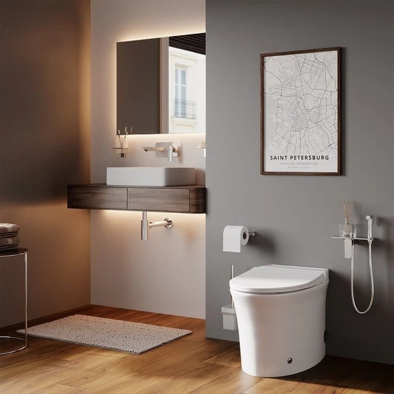 Унитаз приставной безободковый импульсный Iddis Pulse PULIDSEi26 с крышкой микролифт - фото 4