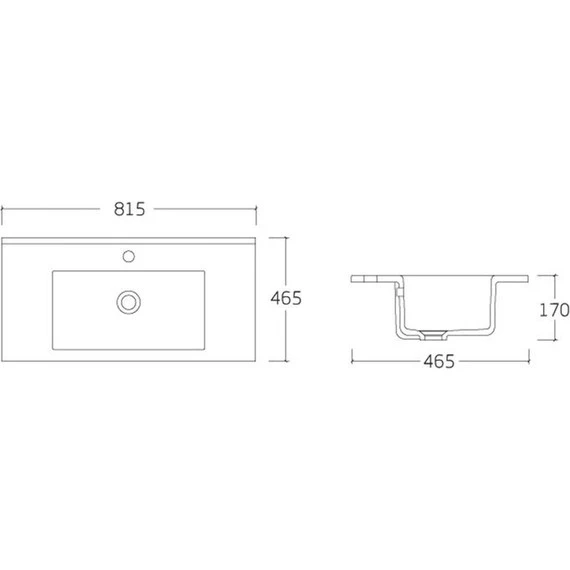 Тумба подвесная с раковиной Vincea Mia 80 см VMC-2MC800RW, тёмное дерево - фото 9