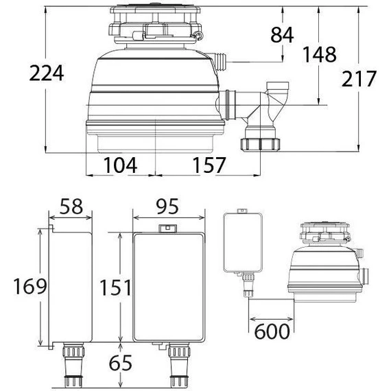 Измельчитель пищевых отходов Status Next 200 Compact - фото 6