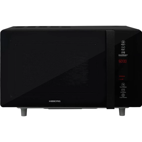Отдельностоящая микроволновая печь Hiberg VM-4588 B (чёрное стекло) - фото 
