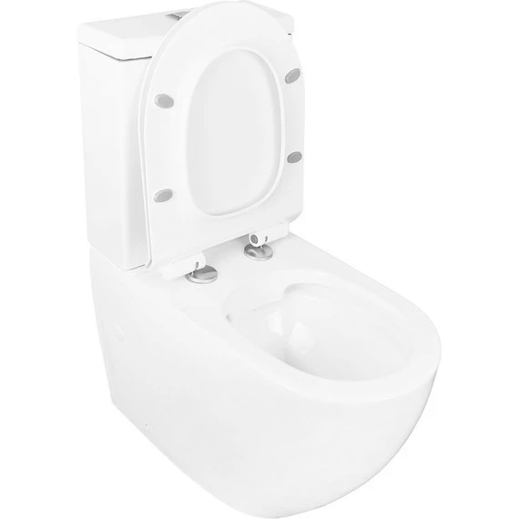 Унитаз-компакт безободковый Azario Corsa AZ-2062S с крышкой микролифт - фото, картинка 3 Унитаз-компакт безободковый Azario Corsa AZ-2062S с крышкой микролифт - фото 3