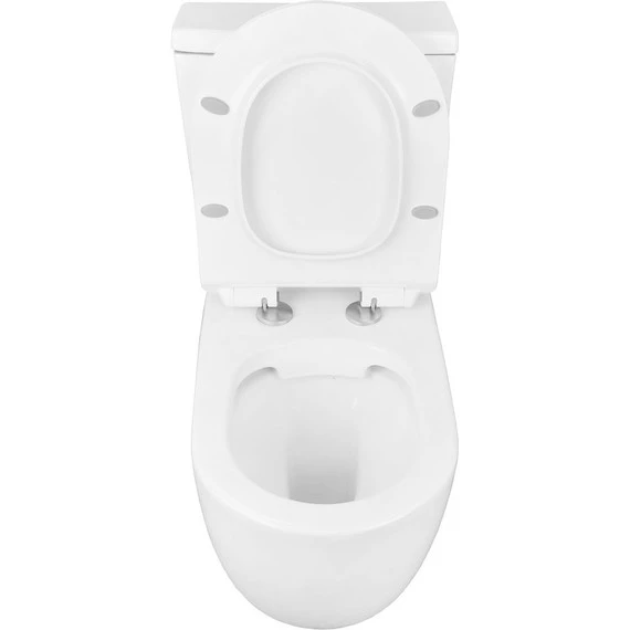 Унитаз-компакт безободковый Azario Corsa AZ-2062S с крышкой микролифт - фото, картинка 4 Унитаз-компакт безободковый Azario Corsa AZ-2062S с крышкой микролифт - фото 4