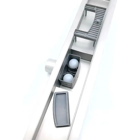 Трап TIM 70 см BAD457002, серебристый (под плитку) - фото 10