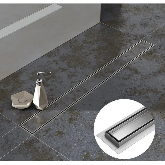 Трап TIM 70 см BAD457002, серебристый (под плитку) - фото 3