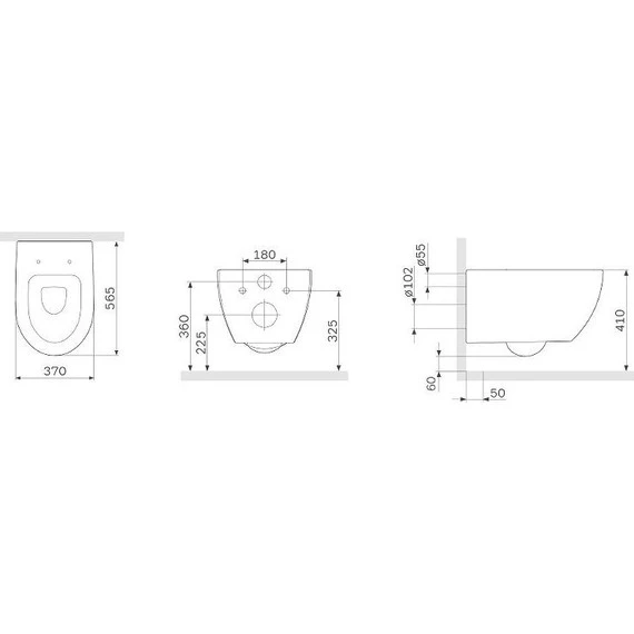 Унитаз подвесной безободковый Am.Pm Awe C111700SC с крышкой микролифт - фото 9