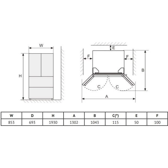 Холодильник Side by Side Korting KNFF 82535 X - фото 20