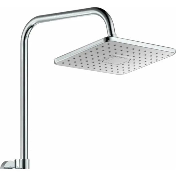 Душевой комплект Haiba: Душевая стойка HB24548-8 + смеситель для раковины HB10548-8, цвет белый/хром - фото 5