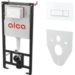 Инсталляция для подвесного унитаза Alcaplast AM101/1120-4:1 RU M570-0001 (кнопка смыва белая) - фото 
