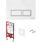 Инсталляция для подвесного унитаза TECEspring S401203 (кнопка белая глянцевая) - фото 