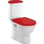 Унитаз-компакт Sanita Luxe Best Luxe WC.CC/Best/2-DM/RED.G/S1 с крышкой микролифт (цвет красный) - фото 