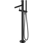 Смеситель для ванны Cezares LEAF-VDP-L-NOP, чёрный матовый - фото 