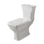 Унитаз-компакт ArtCeram Civitas CIV004 01 00 (бачок CIC009 01 00, механизм слива HEA010 71), Цвет производителя: белый - фото 