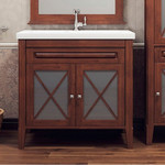 Тумба напольная с раковиной Opadiris Палермо 90 см, орех - фото 