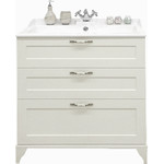 Зеркало Акватон Леон 80 см 1A186402LBPS0, дуб белый - фото 2