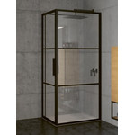 Душевое ограждение Riho Grid GB 203 130х100 см L/R с кронштейном в комплекте, черный/прозрачное - фото 