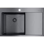 Смеситель для кухни Omoikiri Kanto-PVD-GM 4994013, вороненая сталь/красный - фото 4