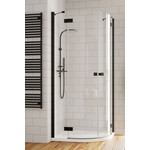 Душевое ограждение Radaway Essenza New Black PDD 90х90 см, черный/прозрачное - фото 