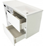 Тумба подвесная с раковиной-столешницей Эстет Dallas Luxe 140 см R, 2 ящика ФР-00002924 - фото 