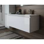 Тумба подвесная с раковиной-столешницей Эстет Dallas Luxe 140 см R, 1 ящик ФР-00002925 - фото 