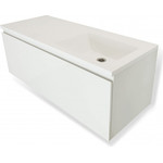 Тумба подвесная с раковиной-столешницей Эстет Dallas Luxe 120 см R, 1 ящик ФР-00001931 - фото 