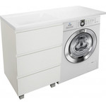 Тумба напольная с раковиной-столешницей Эстет Dallas Luxe 110 см L, 3 ящика ФР-00002018 - фото 