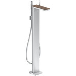 Смеситель для ванны Axor MyEdition 47442000, хром/орех, Цвет производителя: хром, орех - фото 