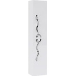 Пенал подвесной Aqwella Clarberg Due amanti 25 см Due.05.25/W/CR, белый/серебро - фото 