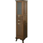 Пенал напольный Стиль Пандора 40 см R, орех - фото 