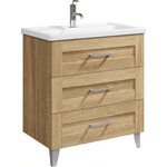 Зеркало Aqwella Фостер 80 см FOS0208DS, дуб сонома - фото 4