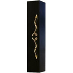 Пенал подвесной Aqwella Clarberg Due amanti 25 см Due.05.25/BLK/GL, черный, (ручки золото) - фото 