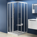 Душевое ограждение Ravak Supernova ASRV3+ASRV3 90x90 см 15V701R2Z1 белый/прозрачное - фото 