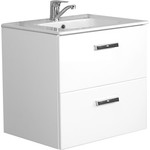 Тумба подвесная с раковиной  Roca Victoria NORD 60 см ZRU9000028, белый - фото 