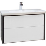 Пенал подвесной ROCA Ronda 32 см правый ZRU9302967, белый глянец/антрацит - фото 2