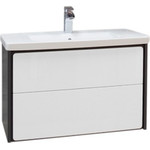 Пенал подвесной ROCA Ronda 32 см правый ZRU9302967, белый глянец/антрацит - фото 6