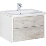 Пенал подвесной ROCA Ronda 32 см правый ZRU9303006, бетон/белый глянец - фото 6