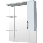 Зеркало-шкаф Стиль 80 см R, белый - фото 