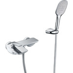 Смеситель для раковины настенный Timo Helmi 4071/00-16SM, хром/белый - фото 2