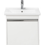 Тумба подвесная с раковиной Акватон Капри 60 см 1A2301K1KP010, белый - фото 