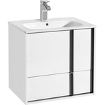 Тумба подвесная с раковиной Акватон Ривьера 60 см 1A2388K1RVX20, белый - фото 