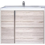 Зеркало-шкаф Акватон Стоун 80 см 1A228302SX850, сосна арлингтон - фото 2