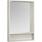 Тумба подвесная с раковиной Акватон Флай 60 см 1A2373K0FAX10, белый/дуб крафт - фото 2