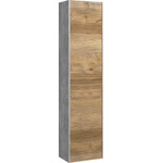 Тумба подвесная со столешницей Aqwella 5 Stars Mobi 60 см MOB0106BS/MOB0706DB, бетон светлый/дуб балтийский - фото 4