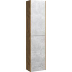 Пенал подвесной Aqwella 5 Stars Mobi 35 см MOB0535DB/MOB0735BS, дуб балтийский/бетон светлый - фото 